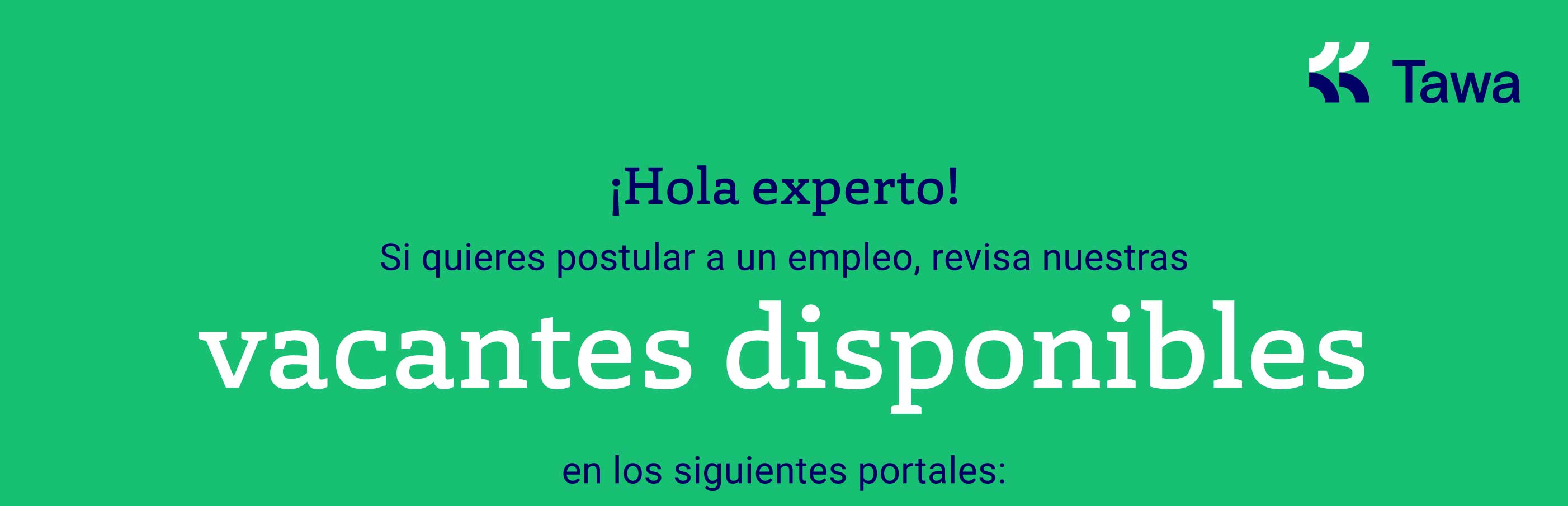 Banner de empleo